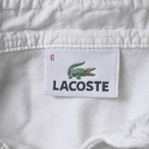 Lacoste‎ Men's White Short Sleeve Polo Shirt Size 6 Pocket Casual - Picture 4 of 8